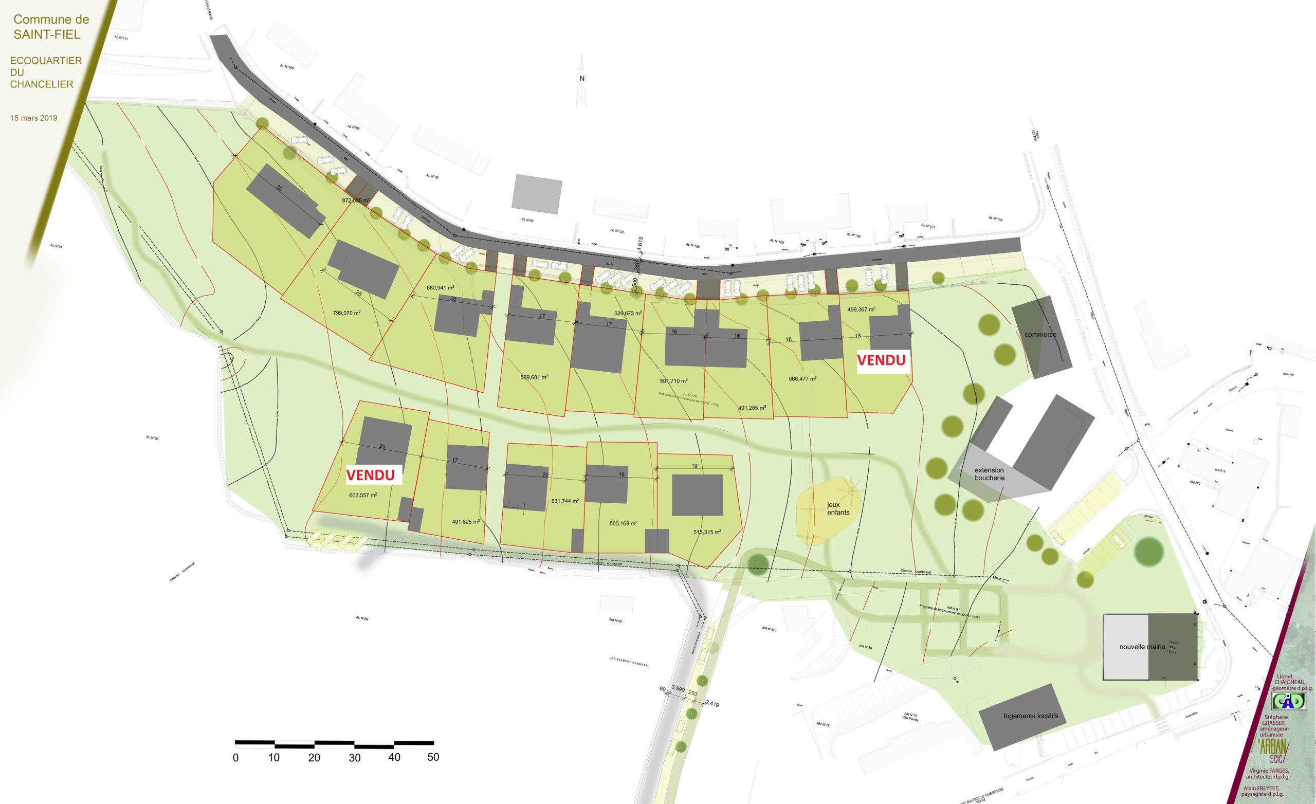 eco quartier st fiel plan de masse